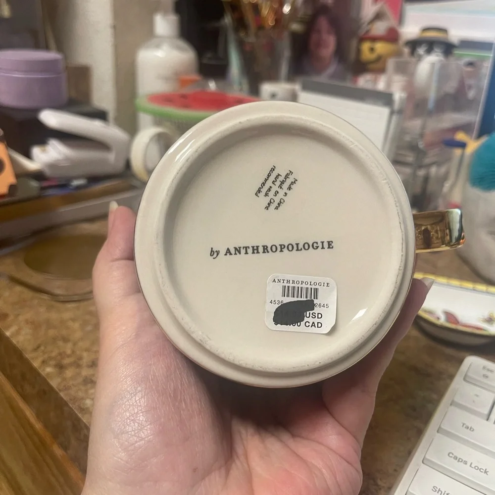 Anthropologie Sunny Side Up Gisele Mug